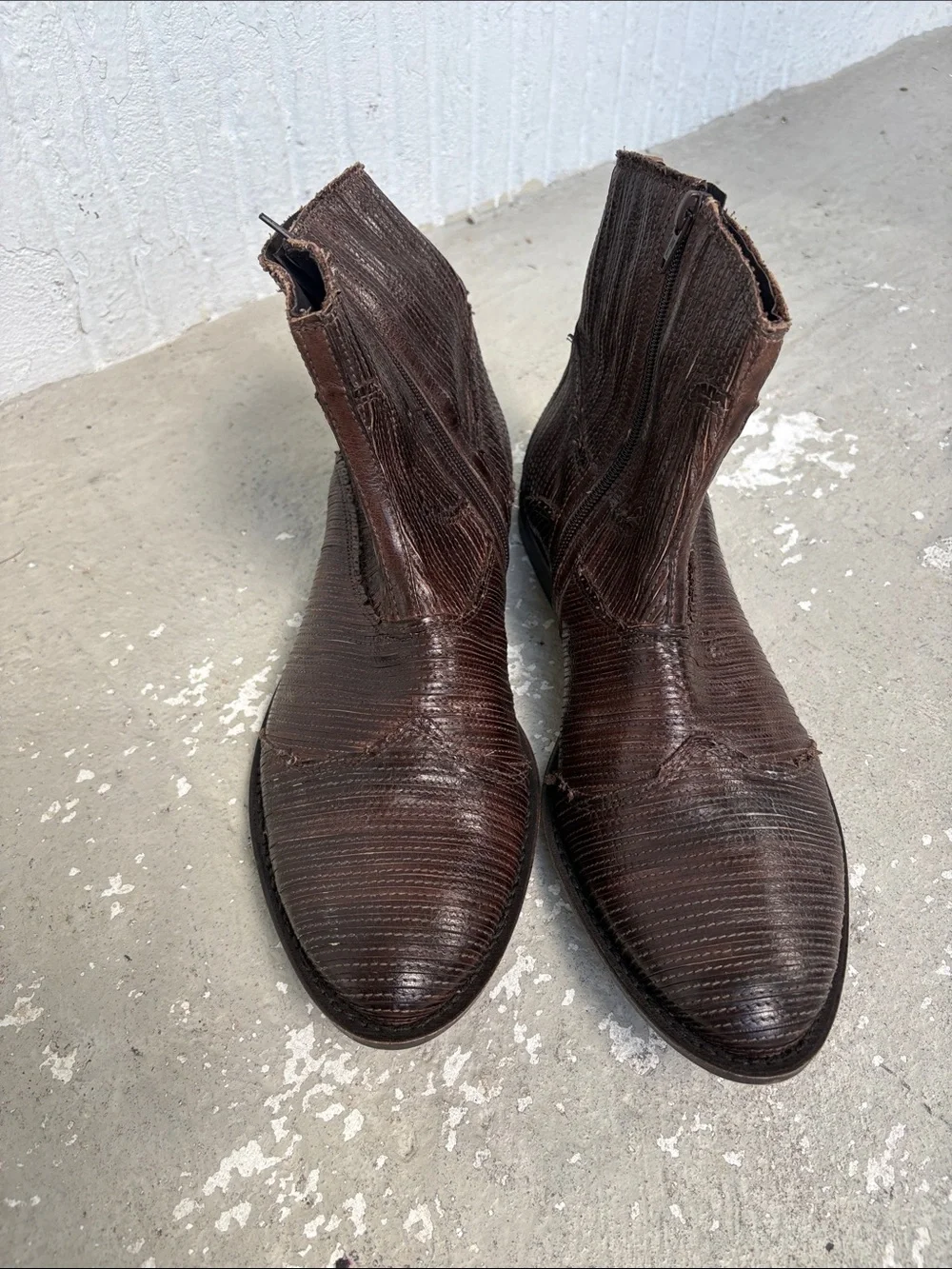 Vintage true religion ankle leather boots